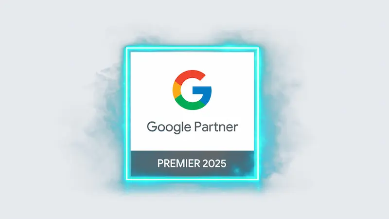 Google Premier Partner 2025 badge for Acquisition.mobi