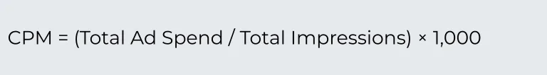 User Acquisition: CPM