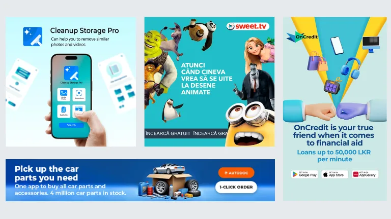 User Acquisition: Ad Creatives from Acquisition.mobi