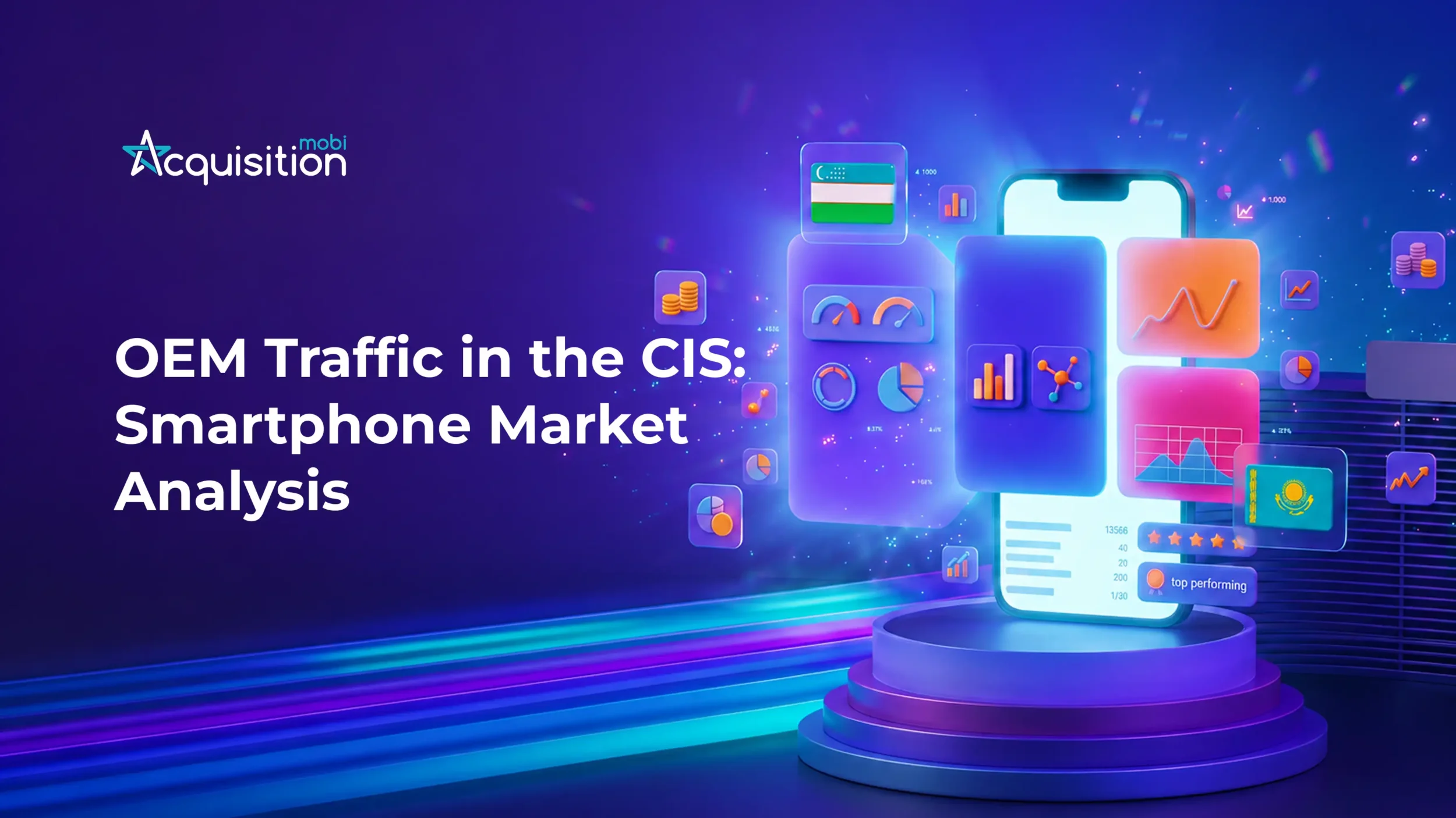 OEM Traffic in CIS: Smartphone Vendors by Country
